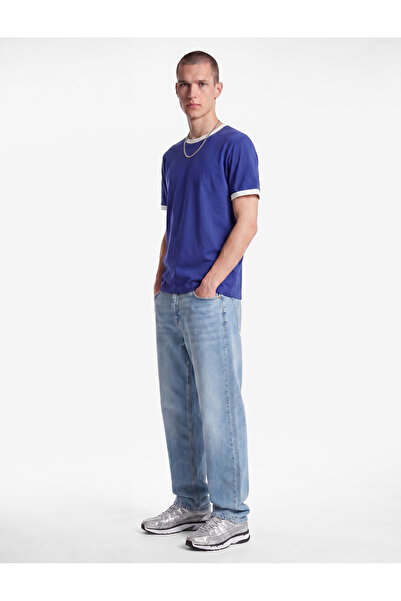 Koton Normal Waist Pocketed Loose Baggy Jean Trousers