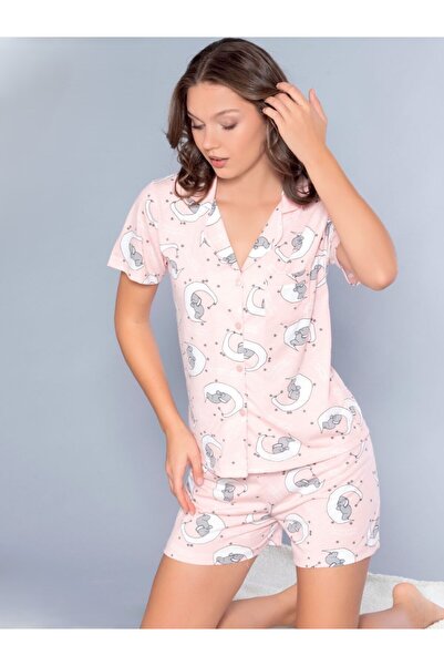 Alperi Boydan Buttoned Shorts Set 760-23