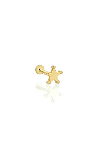 Cherry by Özkonak Top Detaylı Küçük Yıldız Tragus Piercing