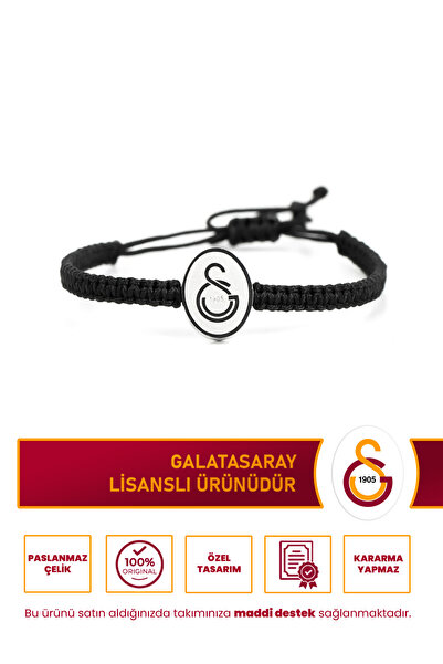 Galatasaray GS MAKROME BİLEKLİK (SİYAH)