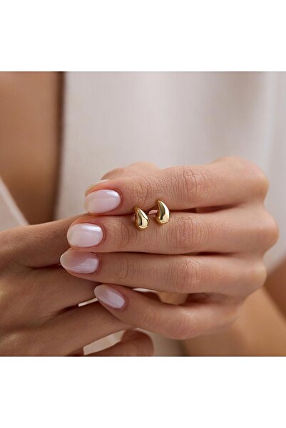 Sembol Gold 14 Ayar Sade Damla Altın Küpe 0.70 Gram 1.0 cm