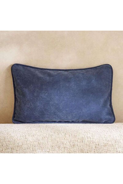 PAN HOME Fs.habitat Textured Velvet Cushion Cover With Piping 40x65cm-navy