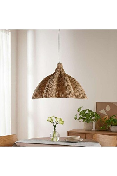 PAN HOME Ecoluxe Hand Made Jute Pendant Lamp Dia 95x55cm - Natural