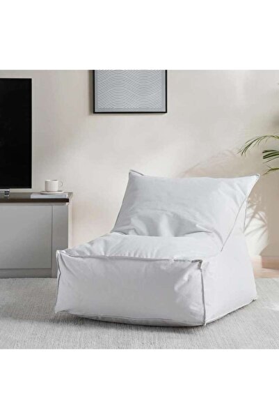 PAN HOME كرسي لازيو للاستخدام الداخلي والخارجي - كيس فول كبير - أبيض