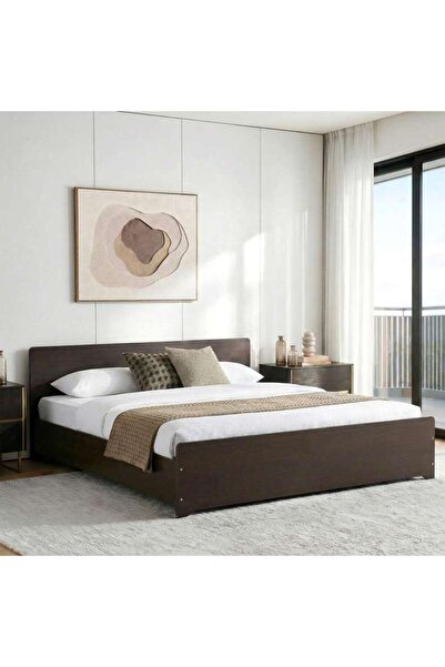 PAN HOME سرير مالمو كينج 180x200 - بني بلوط