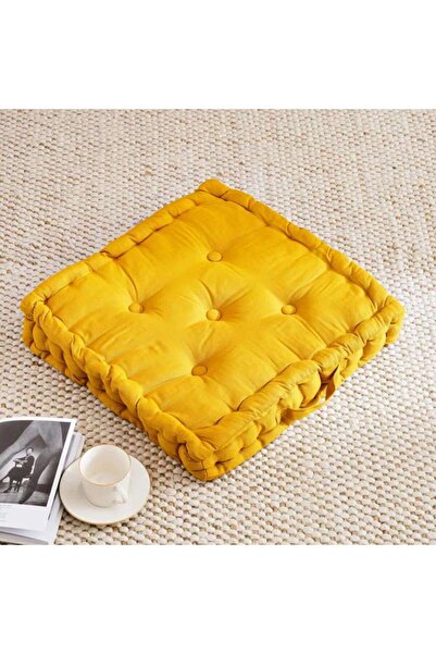 PAN HOME Brilliant Basic Floor Cushion 50x50x10cm-maize