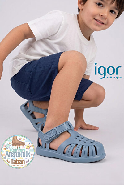 IGOR Tobby Solid Baby & Kids Sandals Ocean Blue