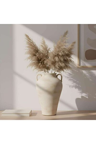 PAN HOME Laxpe Terracotta Vase 24.5x24.5x38cm -white