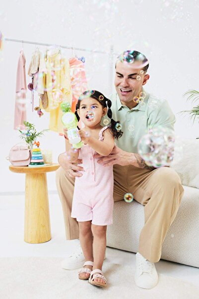 DeFacto Floral Patterned Short Jumpsuit with Wrinkled Straps for Baby Girl H4...
