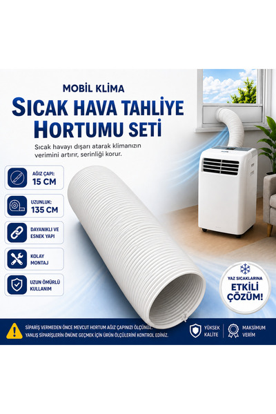 ÖZ BEYAZ EŞYA BEKO - 20915P Portatif Klima Egzoz Hortumu