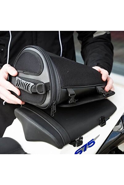 ebakbak Motosiklet Racing Arka Kuyruk Koltuk Çantası Suni Deri ve Güçlendirilmiş Impertex Kumaş Motor Çanta