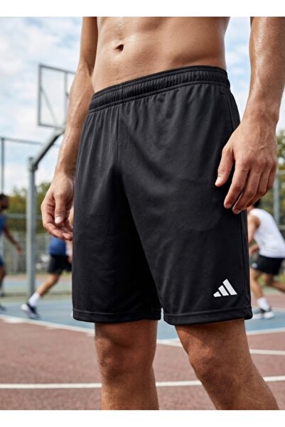 adidas Pantaloni scurți casual pentru alergare, cu uscare rapidă, pentru antr...