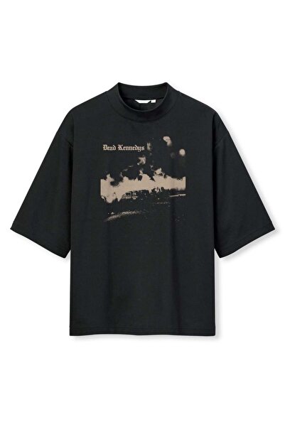 buzagi tasarım ürünleri Dead Kennedys Digital Print Oversize Black Unisex T-S...
