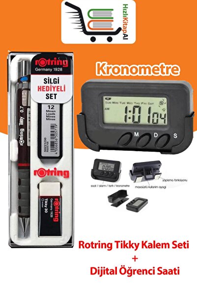 HizliKitapAl. Rorting Tikky Pen Set+Stopwatch Digital Watch