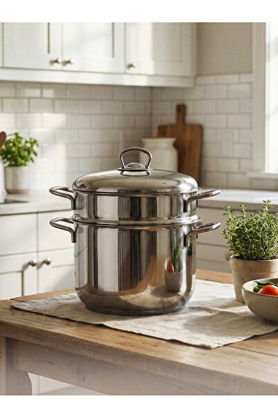 Hascevher 20 cm Poppy Couscous Pot with Handle
