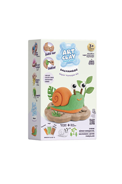 Art Craft Salyangoz - Art Clay Minik Canlılar Süper Hafif Kil