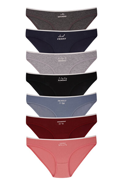 Dominant Women's 7-Day Multicolored Cotton Lycra Panties, 7-Pack 37000-237