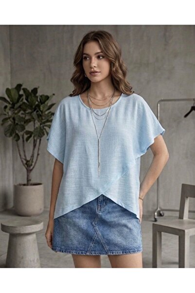 sumoda Ženska letnja bluza asimetričnog kroja