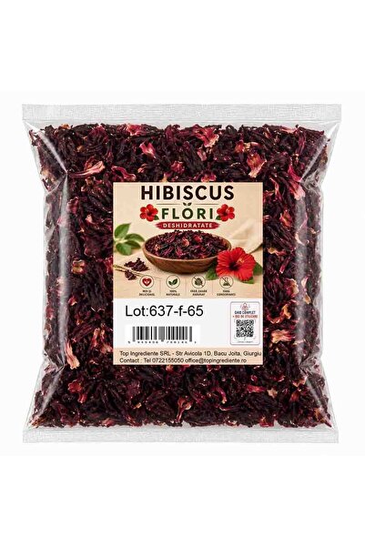 Top Ingrediente Hibiscus Flori Deshidratate - Petale de Flori Uscate - 300g
