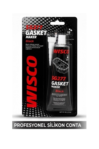 Wisco 300° Isıya Dayanıklı Siyah Sıvı Conta Tüp Silikon 85 Gr 300° Isıya Daya...