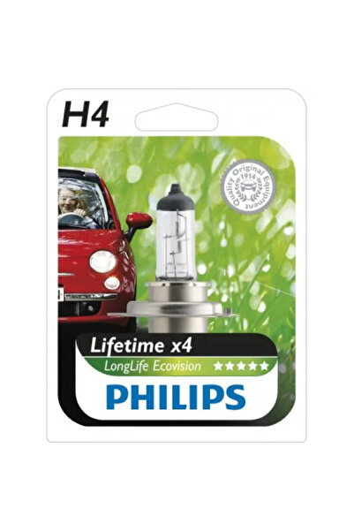 Philips Bec Far H4 6055W 12V Durată de viață mai lungă Ecovision