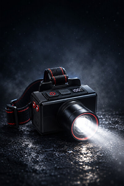 ROBO K LIGHT SERİSİ KL-811 DİJİTAL GÖSTERGELİ ŞARJLI LED KAFA LAMBASI