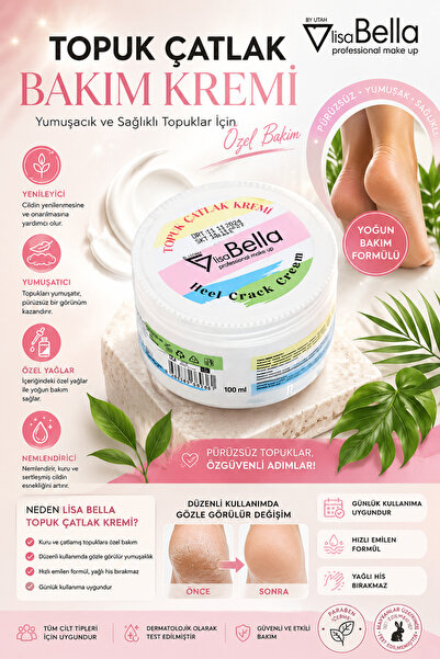 BY UTAH LİSA BELLA Ayak Bakım Topuk Kremi -Yoğun Onarıcı Krem 👉 "Topuk Çatla...