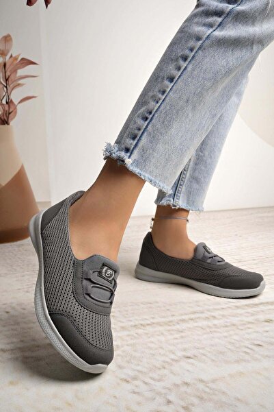 Nesil Shoes Γυναικεία παπούτσια περπατήματος Bsea 575 Smoked Memory Foam