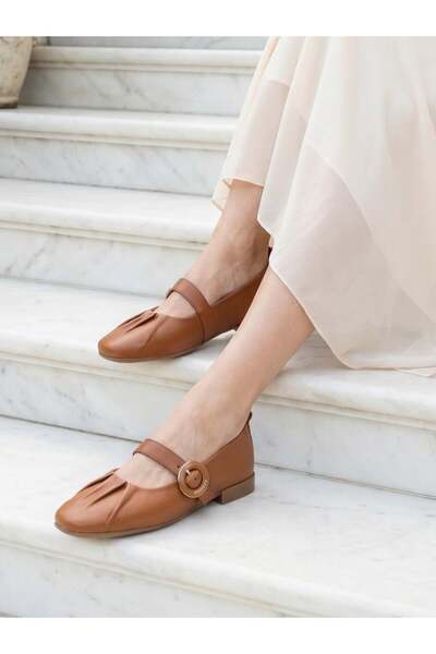 Nesil Shoes Eliz 25507 Дамски ежедневни обувки от естествена мека кожа, цвят ...
