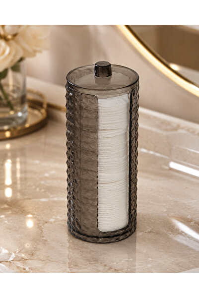 Limeks Home Disk Pamukluk Organizer Elmas Desenli Şeffaf