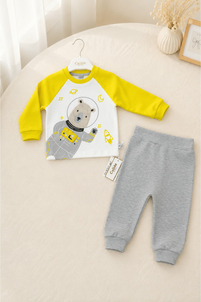 Calide Baby&Kids Erkek Bebek/astronot Ayı 2'li Takım / Bayramlık