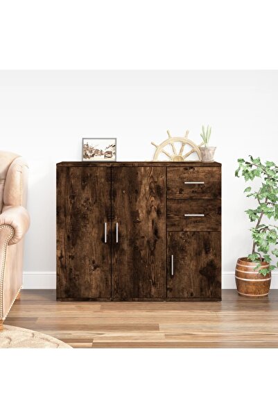 Concept Servantă, stejar fumuriu, 91x29,5x75 cm, lemn prelucrat