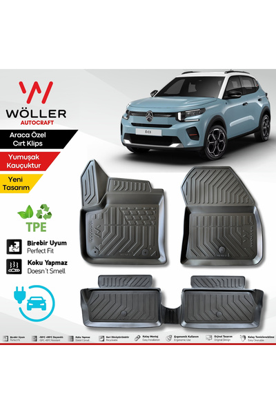 wöller Citroen E C3 Paspas Elektrikli 2024 Sonrası Uyumlu 3d Havuzlu Paspas