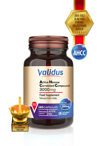 Validus AHCC مركب الهكسوز المرتبط النشط 3000 ملغ 120 كبسولة