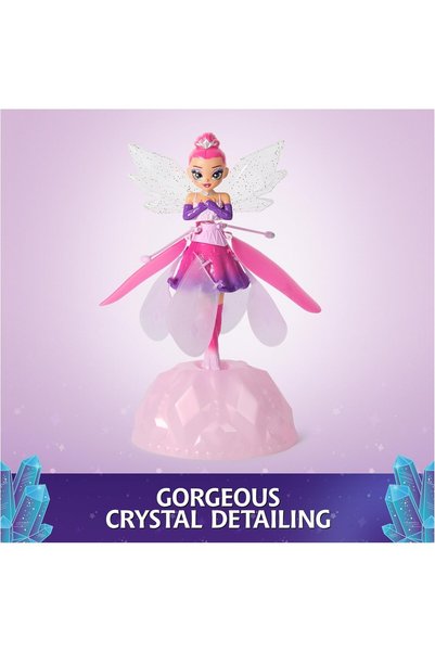 TOYFEST Crystal Flyers Orijinal İnteraktif Uçan Bebek Sensörlü Sihirli Peri USB Şarjlı 18 cm