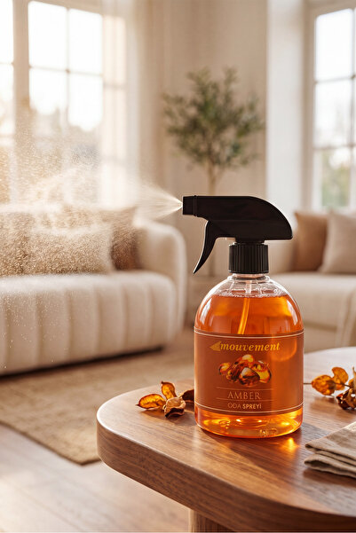 MOUVEMENT 500 ml Amberin Egzotik Kokulu Oda Spreyi ile Sıcak Bir Dokunuş