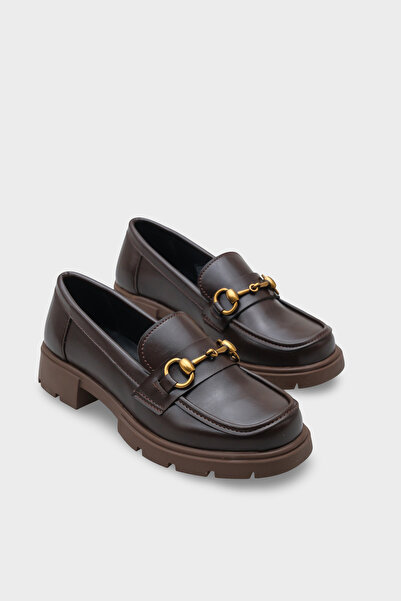 Capone Outfitters Женски мокасини Jessie Track Sole Metal Buckle