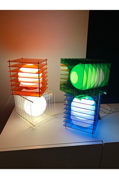 Velamora Furniture Pulse Lamp – Dekoratif Masa Lambası Şeffaf