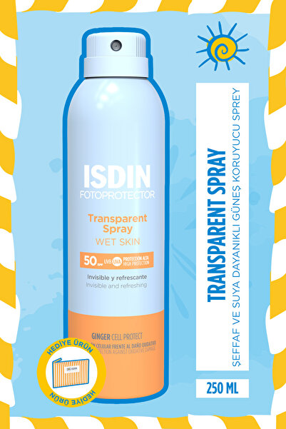 ISDIN Photoprotector Transparentes Spray Für Nasse Haut Spf50 250 ml