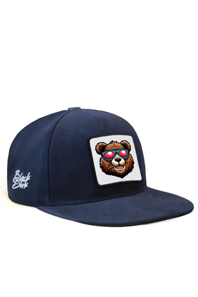 BlackBörk Hip Hop Kids Bear Logo Mornarsko plava dečija bejzbol kapa
