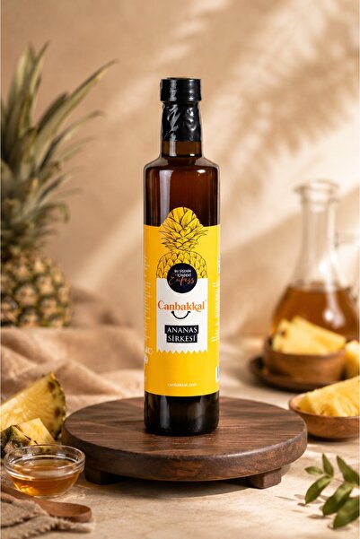 Canbakkal Ananas Sirkesi 500 ml – Katkısız Sirke - Tropikal Aromalı Meyve Sir...
