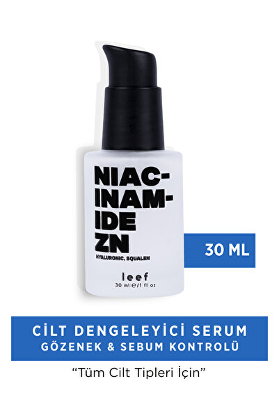 Leef Niacinamide Çinko Gözenek Serumu Yağlı Cilt Akne Leke Görünümünü Azaltan...