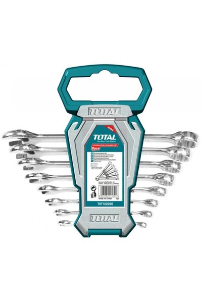 TOTAL Set de 8 chei combinate - 6-19mm