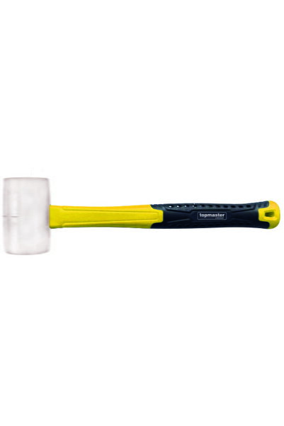 Top Master Pro Ciocan cauciuc cu coada fibra 340g alb TMP
