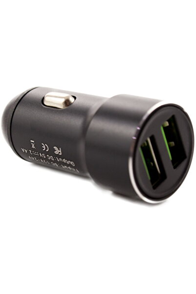 CarGuard 2xUSB 5V / 2.4A carcasДѓ metalicДѓ 12W Negru