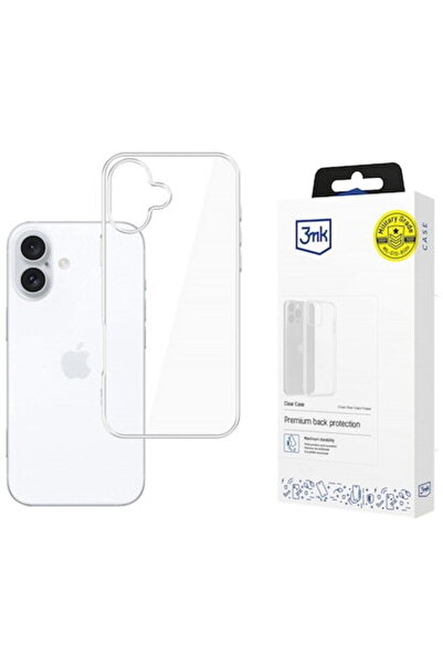 3MK Прозрачен кейс за iPhone 16 6, 1 прозрачен