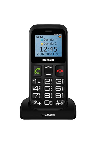 MAXCOM MM426 SE, Dual SIM, Negru