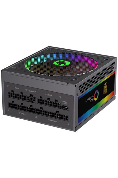 GAMEMAX Sursa RGB-1050 PRO ATX3, Modular, 80+ Gold, RGB, 1050W, Negru