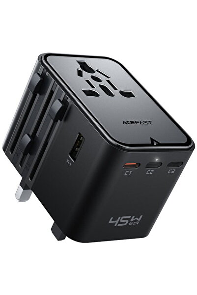 Acefast Z8 UE, Marea Britanie, Australia, SUA, 3x USB-C, 2x USB, GaN, 45W, În...