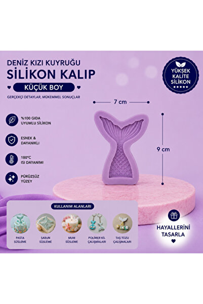 Dr.Paste Silikon Kalıp Deniz Kızı Kuyruğu Küçük